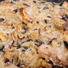 mushroom sauce baked pork chops recipe