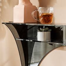 Black Entryway Table Acrylic Console