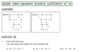 Equations Inequalities