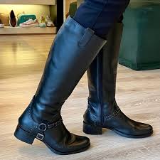 Bota Couro Montaria Preta - QUATTRO