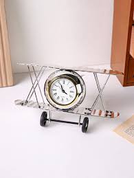 1pc Airplane Design Mini Alarm Clock