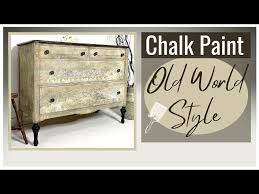 Chalk Painting Furniture With Old World