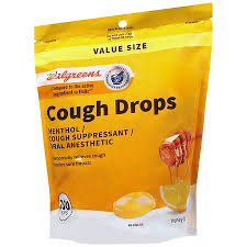 walgreens cough drops honey lemon 200