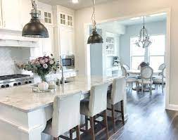 Light Gray Kitchen With White Cabinets