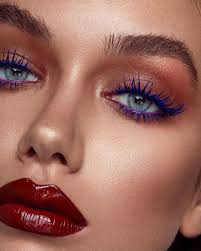 7 ways to wear blue mascara beauty