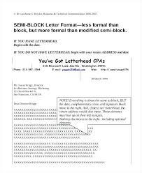 Proper Block Style Letter Format Styles Format Business Letter