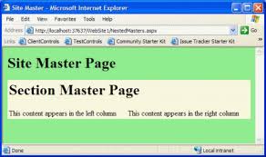 master pages in asp net 2 0 an