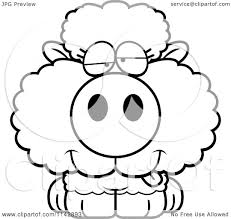 I am so glad you cuties are loving my zoom activity drawing. Cartoon Clipart Of A Black And White Goofy Baby Sheep Vector Outlined Coloring Page By Cory Thoman 1142893