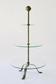 3 Tier Glass Cake Stand 77x40cm