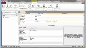 Microsoft Access 2007 2010 Part 1 Tables Youtube