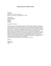 Example Reference Letter Ideas Collection Employment For Of