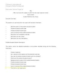Root Cause Analysis Template Design Example Word Doc Rca