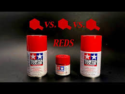 Tamiya Spray Paint Comparison Pure Red