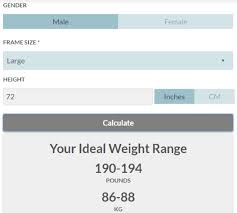 ideal weight calculator s