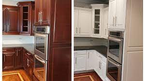 tips for painting cherry cabinets white