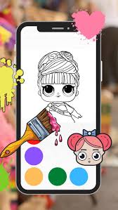 Look forward for more coloring pages and lots of fun stuff. Cute Dolls Coloring Page Lol For Android Apk Download