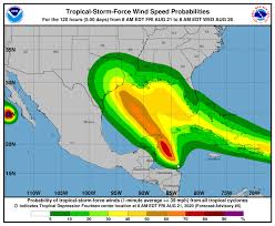 The tropical feature meteorologists have been monitoring was designated tropical depression nine by the national hurricane center. First Ever Double Hurricane Could Hit The Gulf Of Mexico Live Science