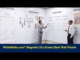magnetic dry erase whiteboard wall