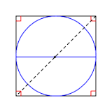 Image result for circle in a square calculator