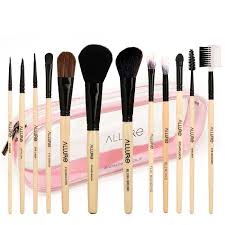 makeup brush set with travel pouch
