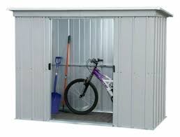 Pent Roofed Metal Shed