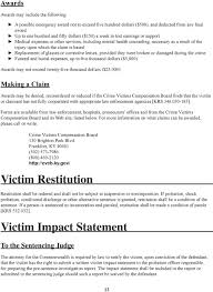 Kentucky Crime Victim Bill Of Rights Handbook Pdf