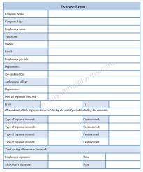 Expense Form Templates Free Template For Small Business