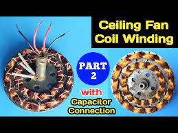 ceiling fan coil winding with capacitor