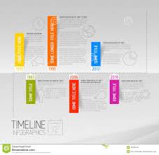 Infographic Modern Horizontal Timeline Design Template Icons Stock