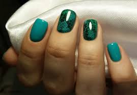 Beige and creamy nail colors 2021 are the ideal choices for oval shaped nail. Green Nail Design Nail Art Designs