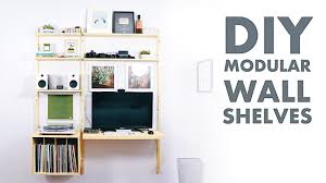 diy modern wall shelf desk metal