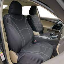 Front Seat Covers Black Waterproof