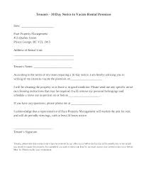Sample 30 Day Notice To Landlord Template Naomijorge Co