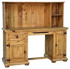 • computer desk with a hutch. In Stock Rustic Wood Computer Desk With Hutch Rustic Desks And Hutches By San Carlos Imports Llc Houzz