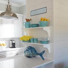 Stacked Nautical Kitchen Shelves Design