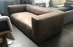 bonham leather sofa in burnham dove