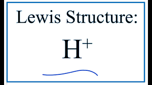 How To Draw The Lewis Dot Structure For H Hydrogen Ion Youtube