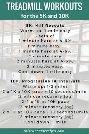 treadmill workouts for race training