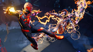 1920x1080 miles morales spider man into the spider verse wallpaper>. Spider Man Miles Morales S T R I K E Suit Ps5 Game Hd 4k Wallpaper 8 1338
