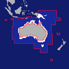 Aqua Map Australia And New Zealand Charts