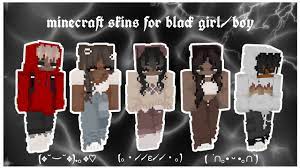 aesthetic minecraft skins for black