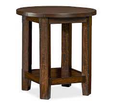 Benchwright Round End Table Pottery Barn