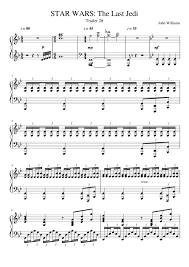 This music sheet is easily accessible and can be incorporated into any of your personal this printable pdf music sheet can be viewed, downloaded and also printed. Star Wars The Last Jedi Sheet Music Piano Notes Chords