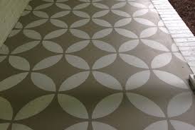 15 stenciled concrete floors to amaze you