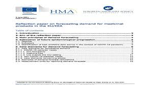 Maybe you would like to learn more about one of these? Ema Publishes Reflection Paper On Forecasting Demand For Medicinal Products In The Eu Eea