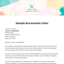 free accountant letter templates