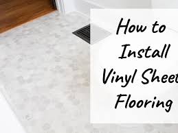 how to install vinyl sheet flooring a