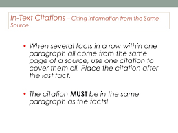 How to Do In Text Citations in a Research Paper 