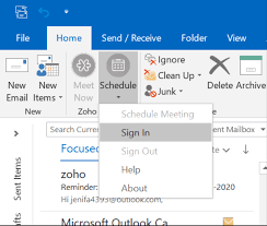 zoho meeting plugin for microsoft outlook