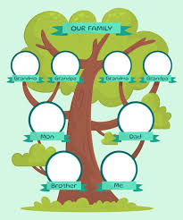 family tree template vectors